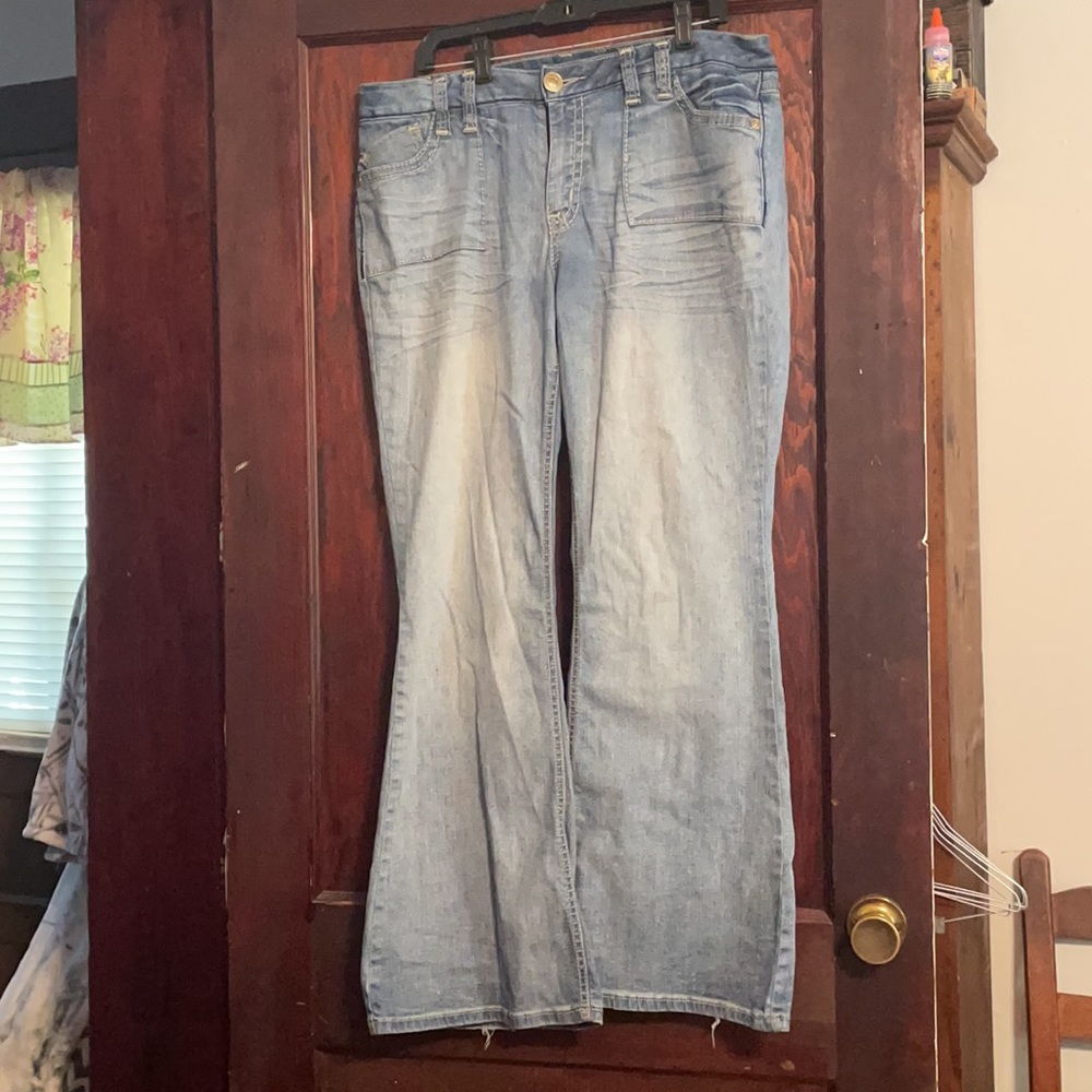 Wide leg blue jeans - Picture 2 of 3